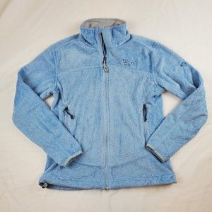 Mountain Hardware Fleece Jacket Womens Sz Small Blue Long Sleeve Outdoor